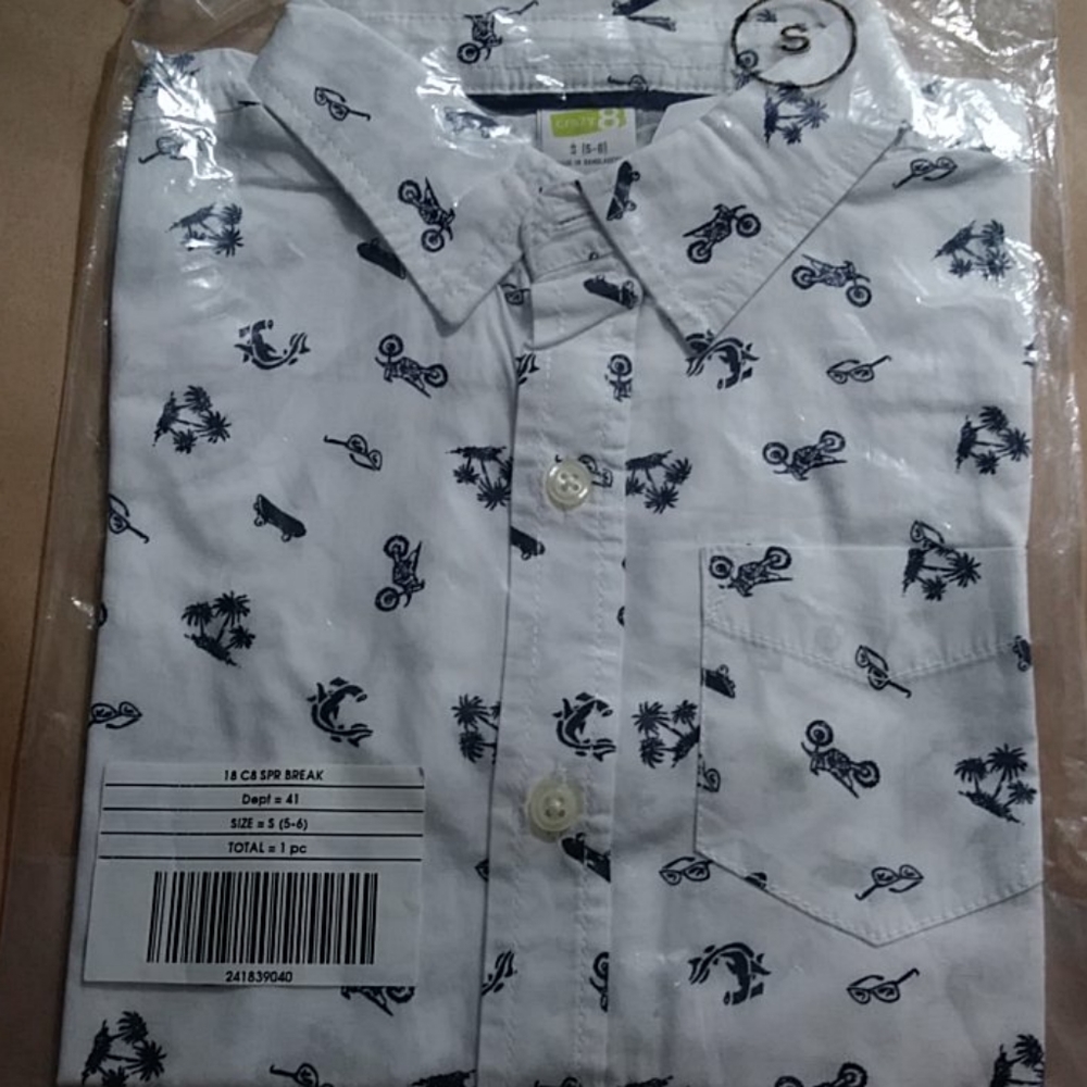 Crazy 8 boys S/S Shirt size 5-6